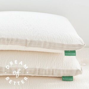 Avocado Molded Latex Pillow, Set of 2, King